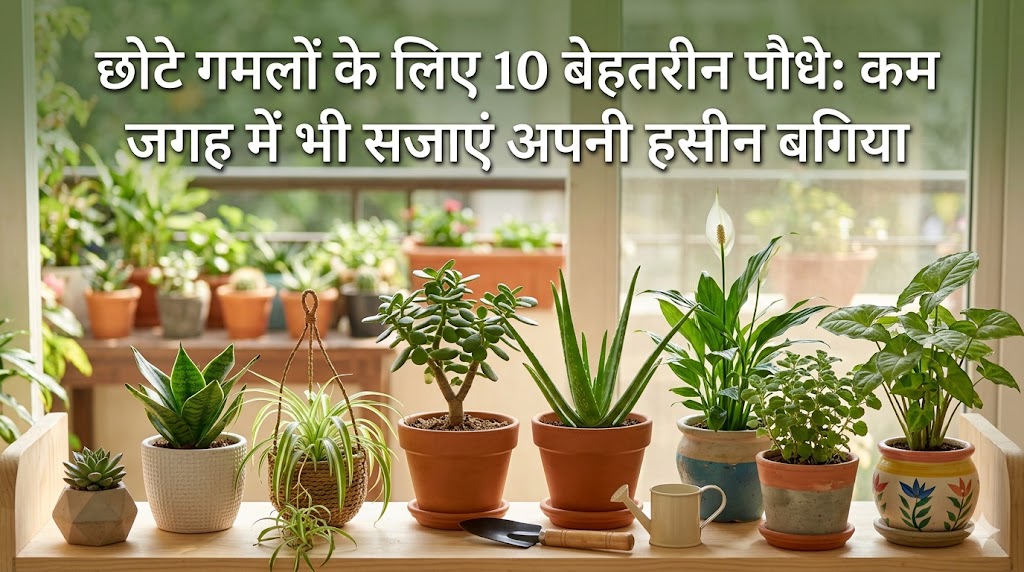 छोटे गमलों के लिए 10 बेहतरीन पौधे